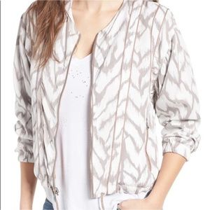 Blank NYC deep truth reversible patterned bomber jacket